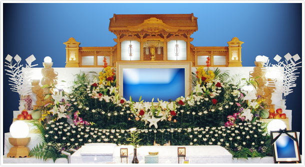約100万での生花祭壇例