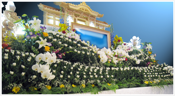 約180万での生花祭壇例