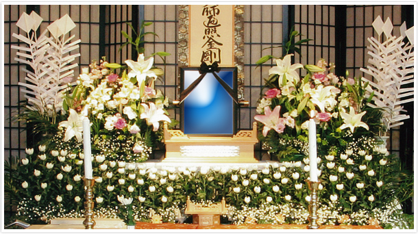 約60万での生花祭壇例