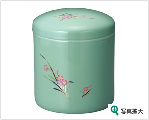 花柄　青磁ラン（緑）